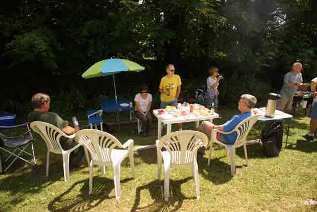 Relaxing in the Shade at the Summer Barbecue