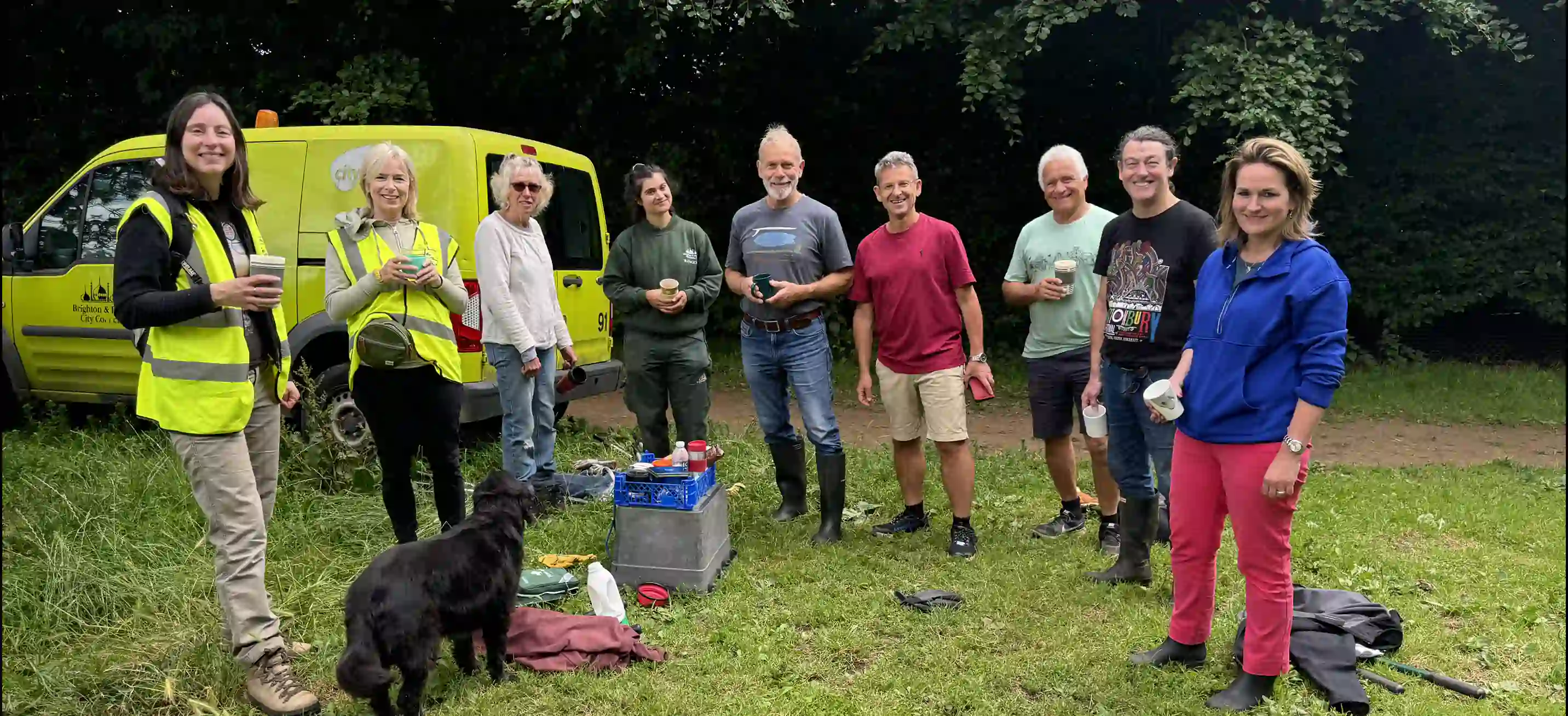 enthusiastic volunteers joined Marie, our allocated Park Ranger